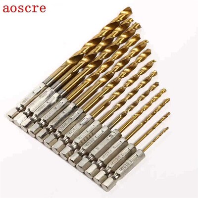 13Pcs Power Tools Drill Bits Steel Hex Shank Quick Change Co