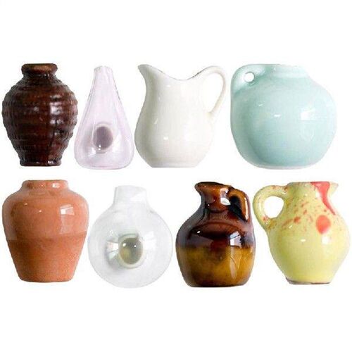 Ceramic Flower Vase Mini Magnetic Vase Vase Decor 3d Plants