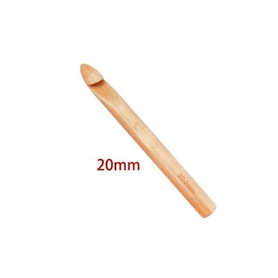 15/20/25/30 mm Wooden Crochet Hooks Yarn Sewing Knitting Nee