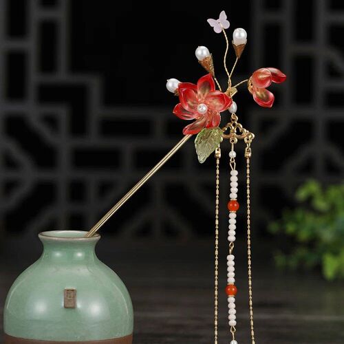 2023 New Chinese Hair  Girls Vintage Wedding Hanfu Decor Hai