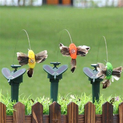 Solar Flying Humming Bird Indoor Outdoor Dancing Fluttering