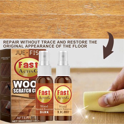 JUE-FISH Wood Floor Scratch Repair Spray, Color Restoring an