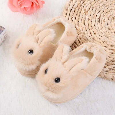 Winter Adorable Baby Slippers Kids Boy Girl Non-slip Shoes C