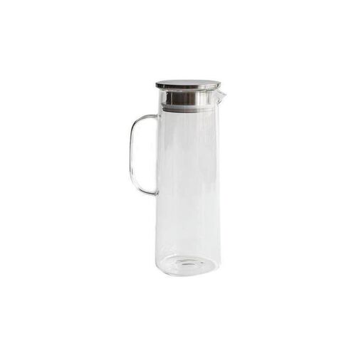 Large capacity glass pot with lid and cold drink pot cup set