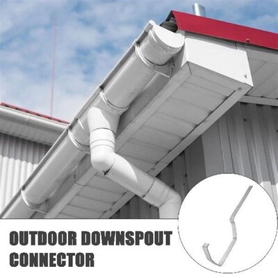 2 Pcs Gutter Bracket Heavy Duty Racks Square Rain Supply