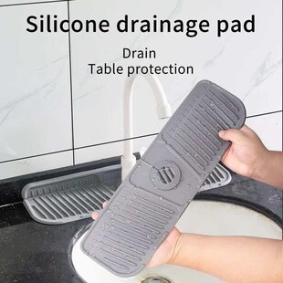 Mat Faucet Silicone Catcher Sink Water Kitchen