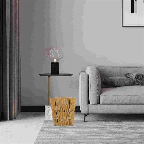 Woven Wastebasket Panier Baskets Versatile Trash Fruit