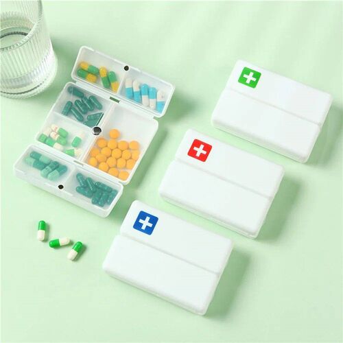 1PC Weekly Pill Box 7 Days Foldable Travel Medicine Holder P