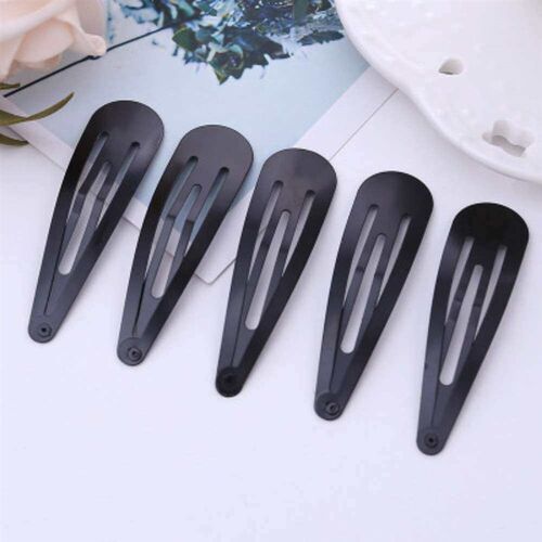 Black frosted drop clip bb clip diy matte paint hair clip ha