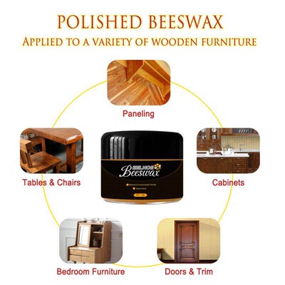 40g Organic Natural Pure Bee-wax Wood Wax Polisher Waterproo