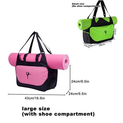 Gym Bag Yoga Mat Tote Bag WITHOUT Yoga Mat Carrier Waterproo