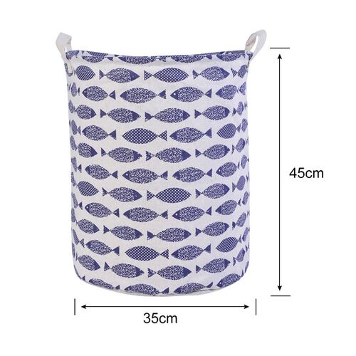 1pc 35x45cm Laundry Baskets Bin Cotton And Linen Dust Colle