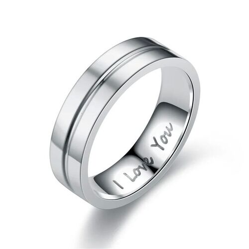 Fashion Stainless Steel Couple Engagement Rings For Women Me