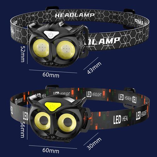 Owl Cob Headlamp Magnetic Work Light Rechargeable Working Le