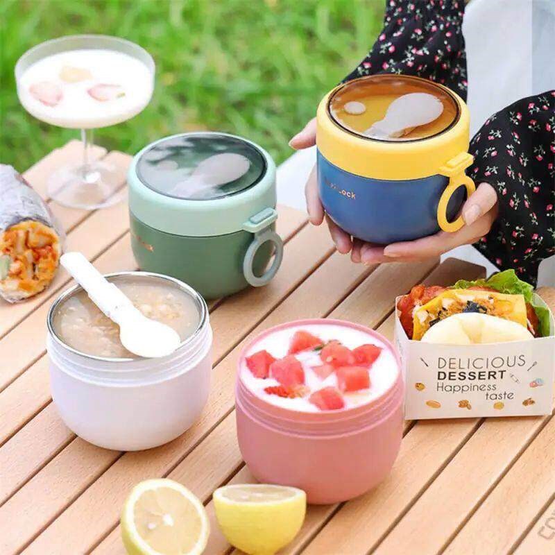 600ml Breakfast Cups Cereal Nut Yogurt Salad Soup Cup Contai图片