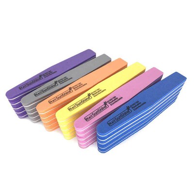 10pcs/lot Nail File Blocks Colorful 100/180 Sponge Washable