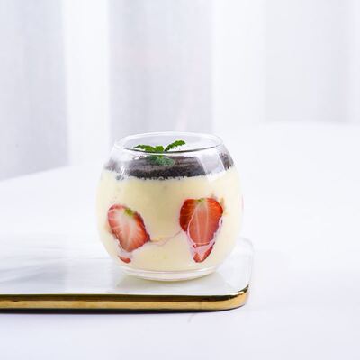 Clear drink glass, thin crystal glass, soda glass