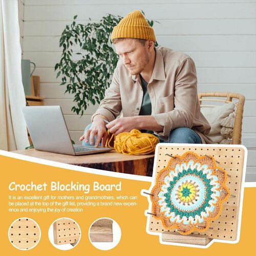 Bamboo Wooden Blocking Board For Crocheting Blocking Board