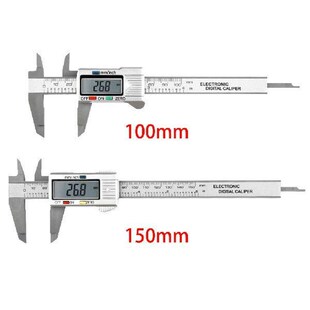 150mm 100mm Electronic Digital Caliper Carbon Fiber Dial