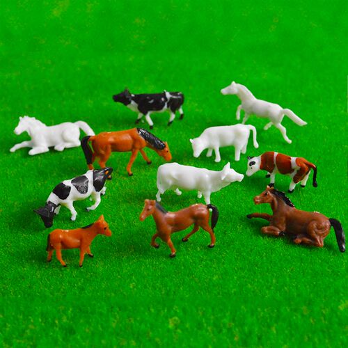 HO 1:87 ama Model Cows Horse Sheep Plastic Animal Toys DIY M