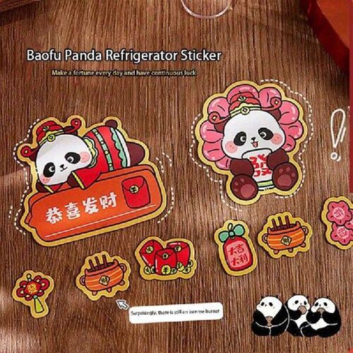 1~10PCS New Year Refrigerator Magnet Save Space Panda