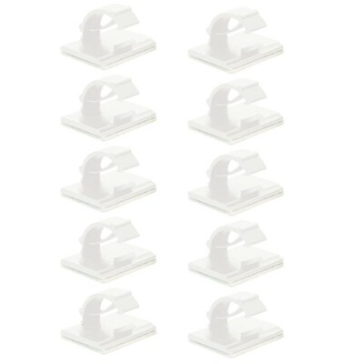 10X Cable Clamp Self Adhesive Wire Cord Management Wire Hold