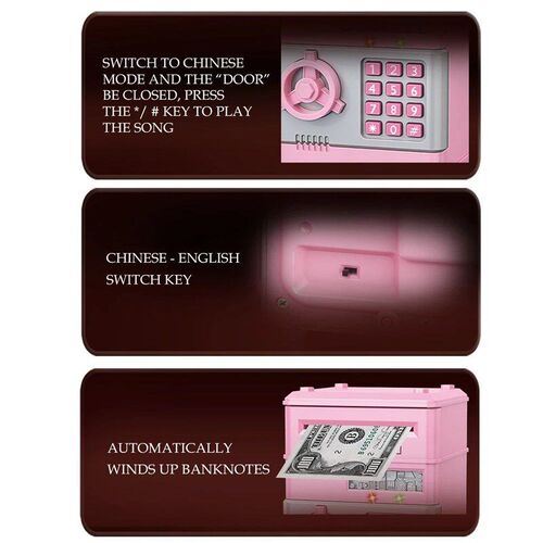 ATM Password Piggy Bank, Electronic Kids Money Bank Coin Can