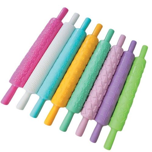 15 Styles Rolling Pin With Roller Daisy Patterns Baking Tool