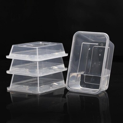 packing box disposable rectangular lunch box plastic