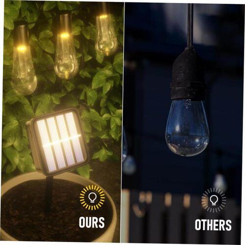 LED Solar String Lights Christmas Decoration Light Bulb IP65