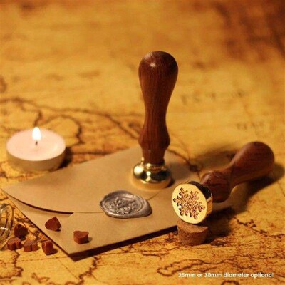 DIY Carving Wood Handle Antique Blank Wax Seal Stamp