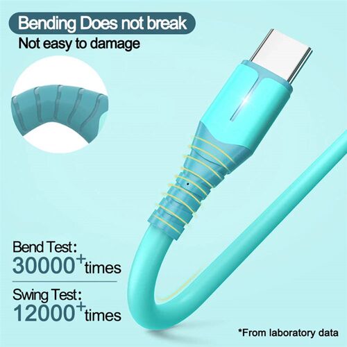 Multi Color lightweight liquid Data Cable Suitable For Andro
