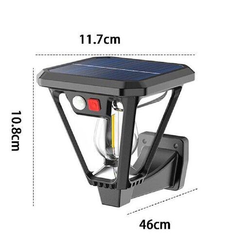 Solar Powered Outdoor Wall Light Motion Sensor COB Ground