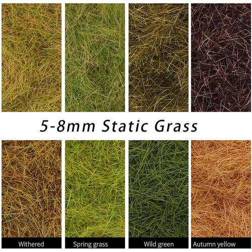 ama ree Powder 5-8mm Static Grass Flocking Foliage HO OO N Z