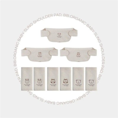 Saliva Towel Baby Bibs Supplies Three-piece Multi-Function B