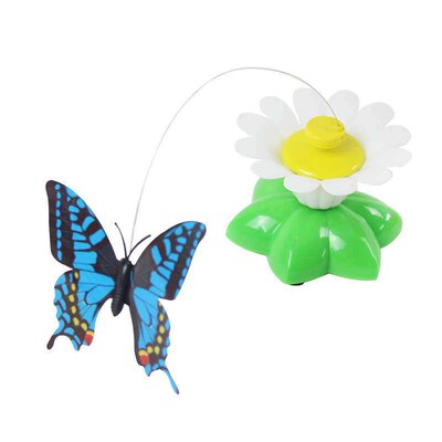 Cat toy Automatic rotating pet toy Flying butterfly tickling