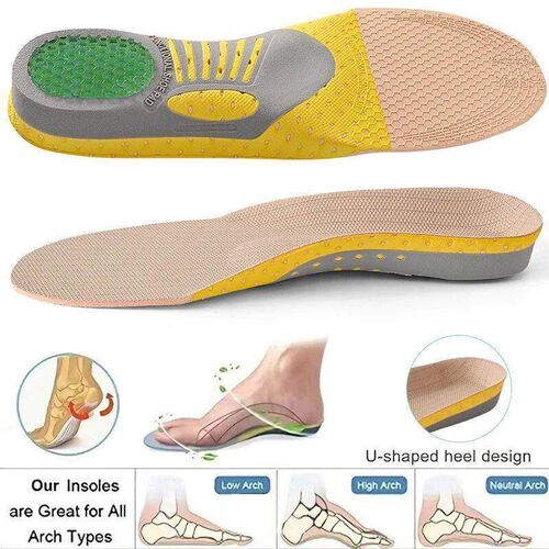 Orthotic Insole Arch Support PVC Flat Foot Health Shoe Sole