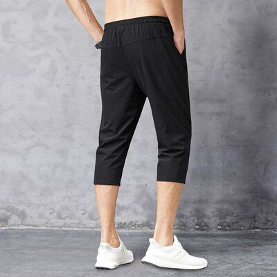 Pants Mens Summer Thin teny Wie Leg Seven-point Straight Ic
