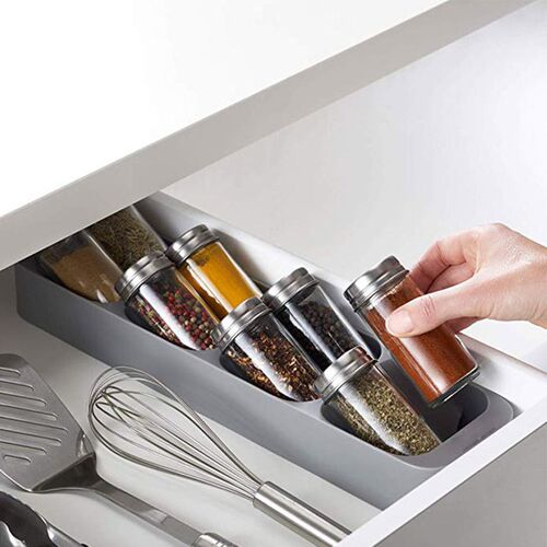 8 Grids Spice Rack Cupboard Organizer Spice Storage Racks Ut
