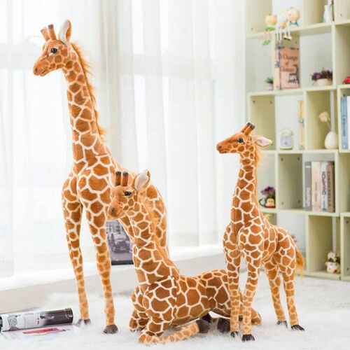 Big Size Plush Giraffe Soft Stuffed Lifelike Animals Giraffe