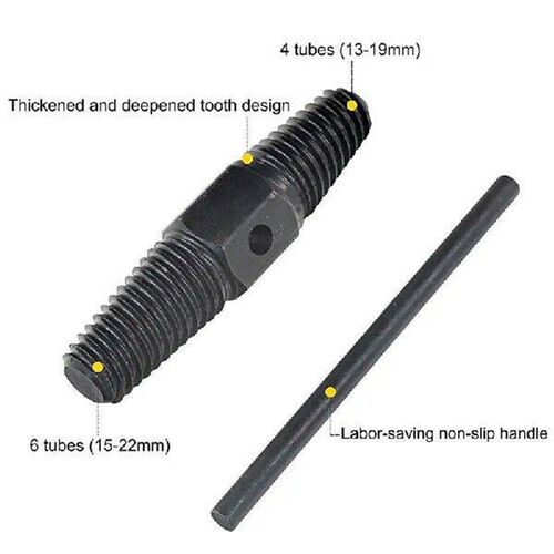 Broken Bolt Extractor Kit Carbon Steel Double Head Tap