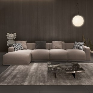 意式极简模块沙发自由大小户型客厅高端大气上档次磨砂布沙发