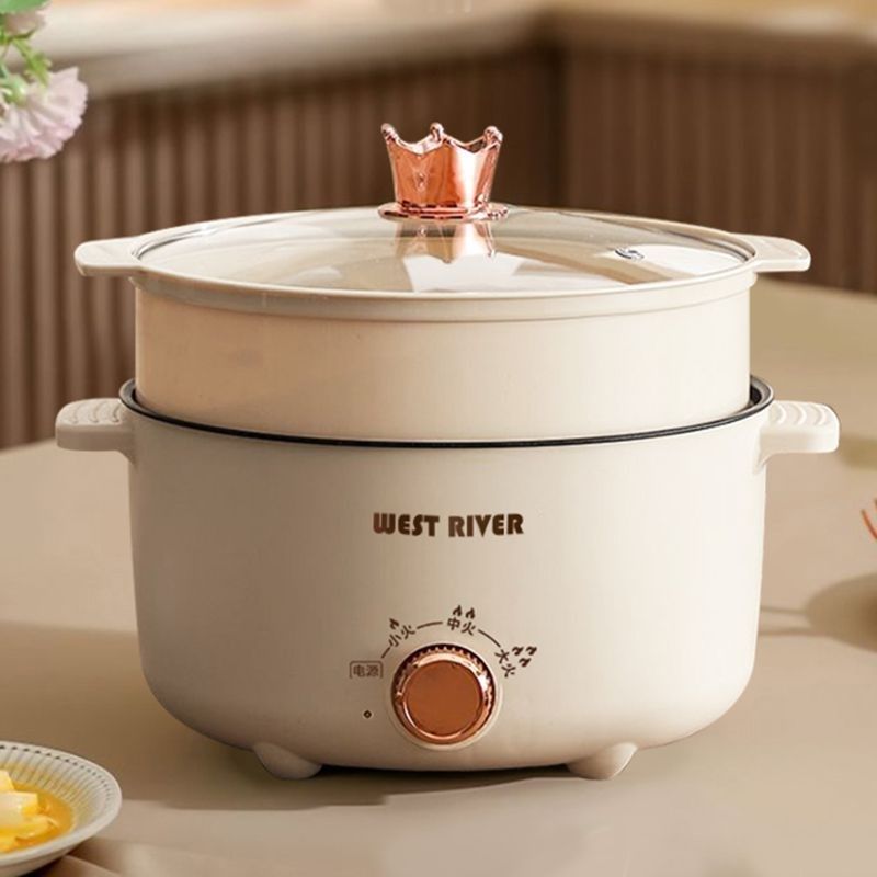 中昀全自动电火锅一体炒菜电炒锅多功能料理锅蒸煎炒涮不粘电煮锅,厨房电器,电煮锅,淘宝优惠券,粉丝福利购,淘宝优惠卷