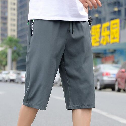 Ice Silk Shor Mens Summer Loose Large Size Spor Casual Brea