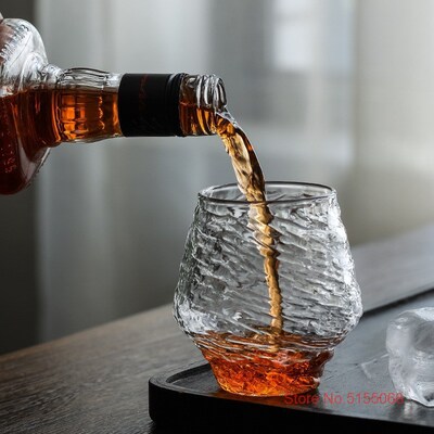 Japanese Hazy Air Wine Glass Snowflakes Falling Whiskey Tumb