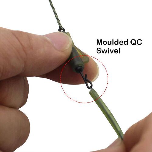 Carp Fishing Tackle 6pcs Quick Change Hybrid Lead Clip Tail