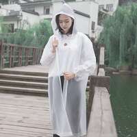 Rain long style poncho suit coat is not disposable thick thumbnail 4