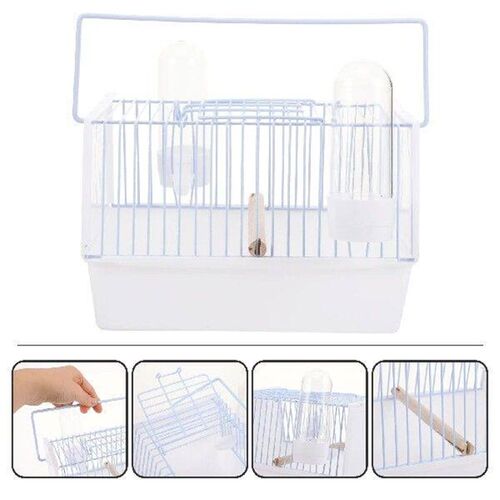 Out Birdcage for Birds with Handle Wire Pet Parrot Carrying