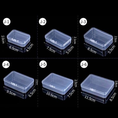 Mini Boxes Rectangle Plastic Storage Box Practical Frosted T