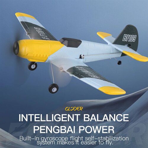 BF109 RC Plane 2.4G Remote Control Stunt Glider with Gyro, E